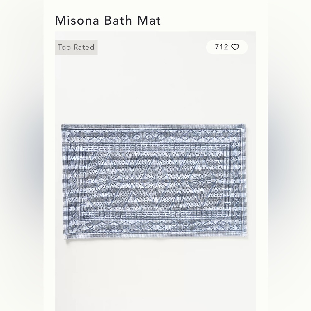 Anthropologie Misona Bath Mat